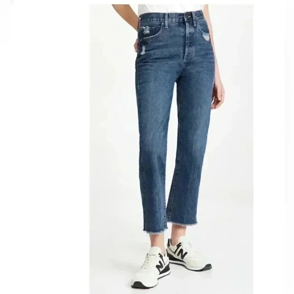 DL1961 New Emilie Straight High Rise Jeans Size 32 Designer - Picture 4 of 17